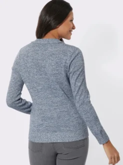 Polopullover mit Knopfleiste