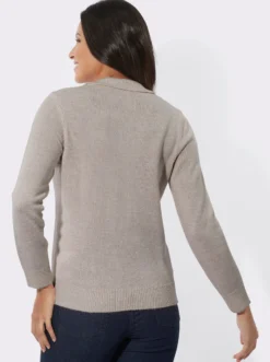 Polopullover mit Knopfleiste