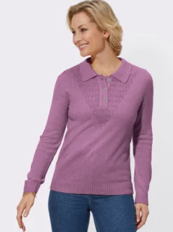 Polopullover mit Knöpfen