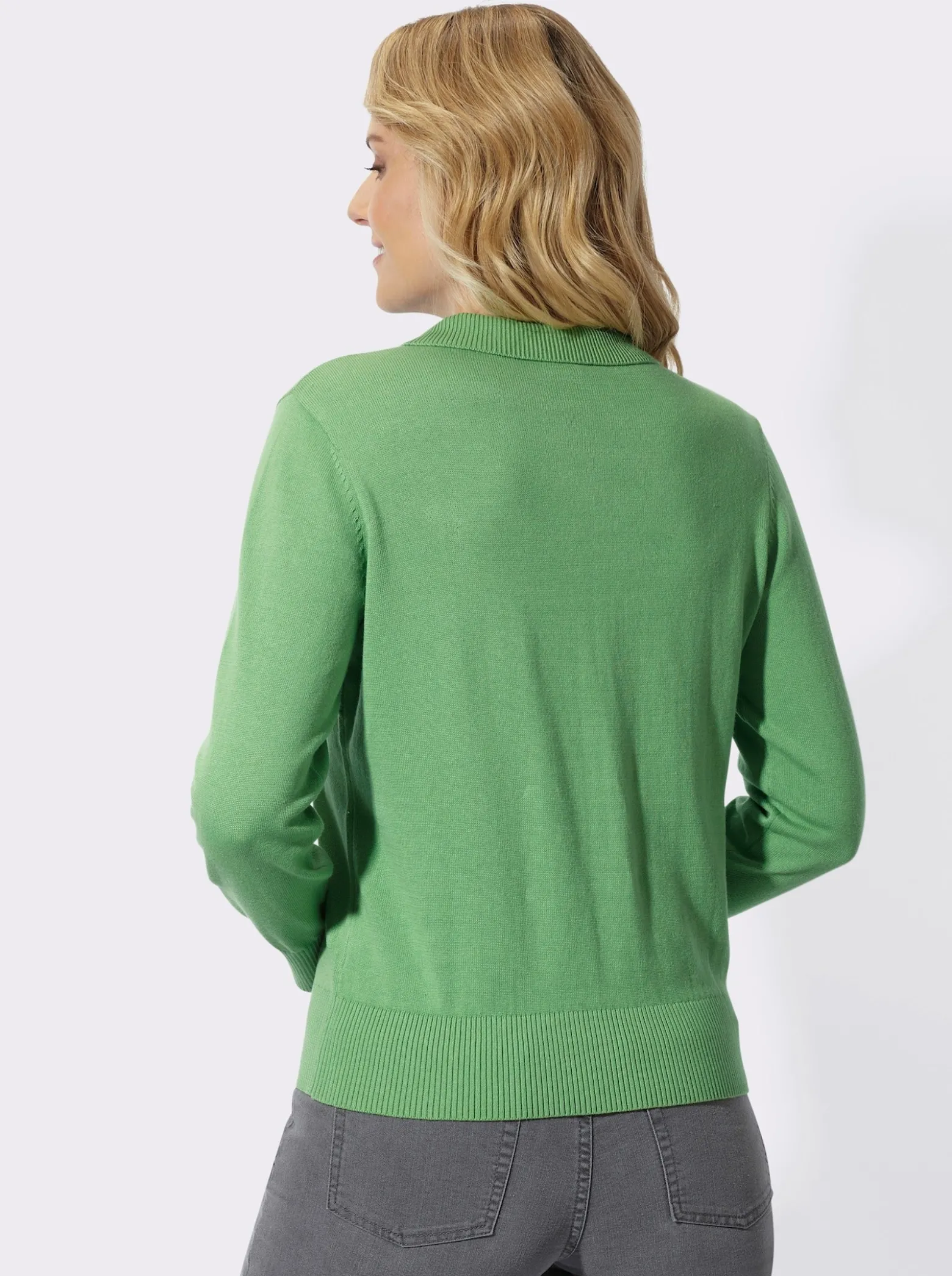 Polopullover mit kurzer Knopfleiste