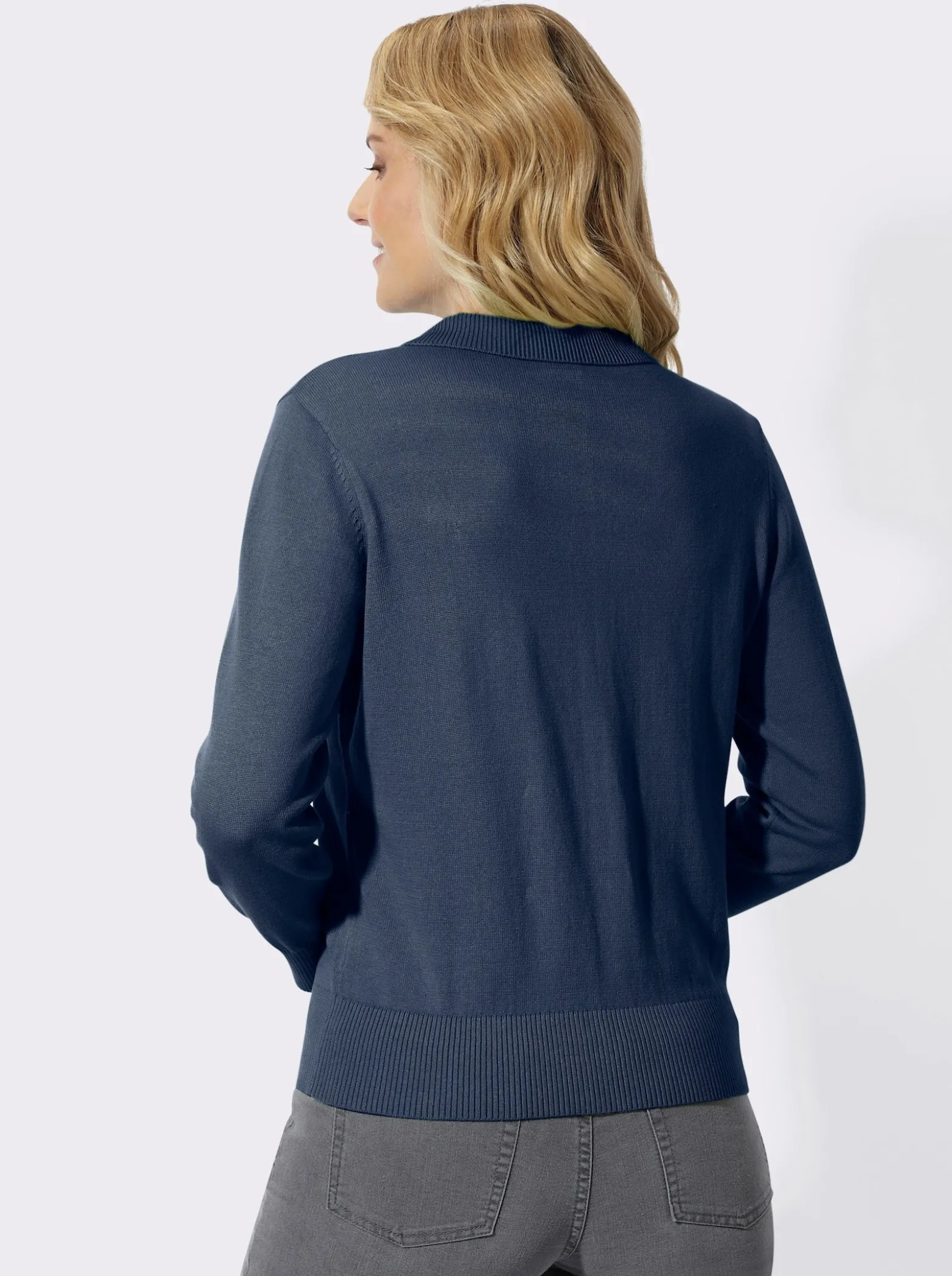 Polopullover mit kurzer Knopfleiste