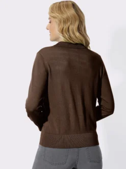 Polopullover mit kurzer Knopfleiste