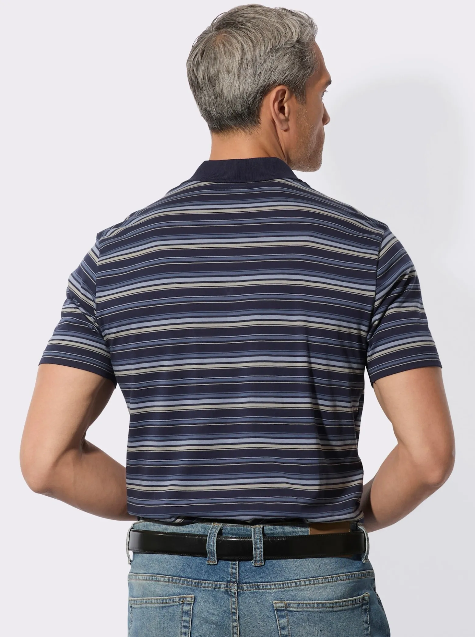 Poloshirt im Ringel-Dessin