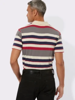 Poloshirt im Ringel-Muster