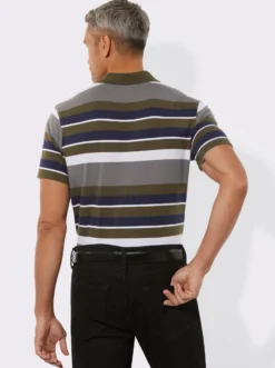 Poloshirt im Ringel-Muster