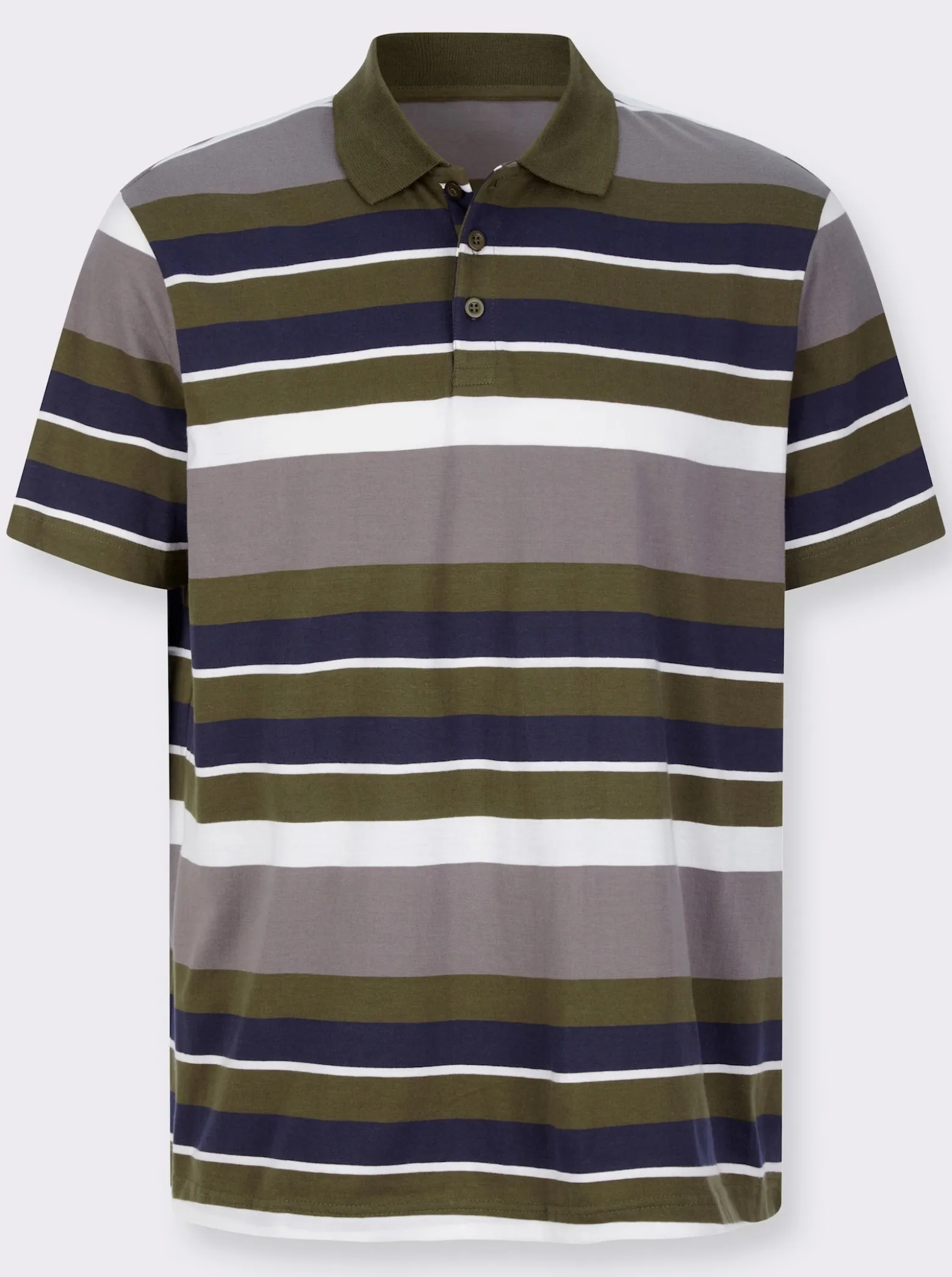 Poloshirt im Ringel-Muster
