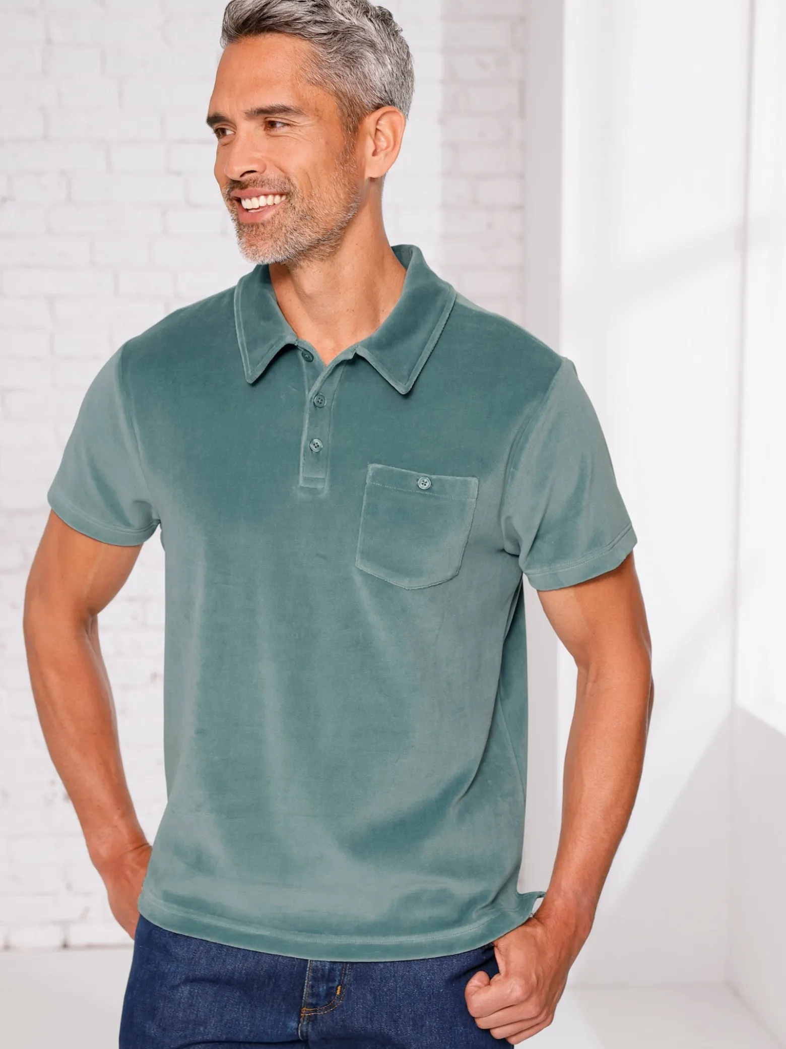 Poloshirt in Nicki-Qualität