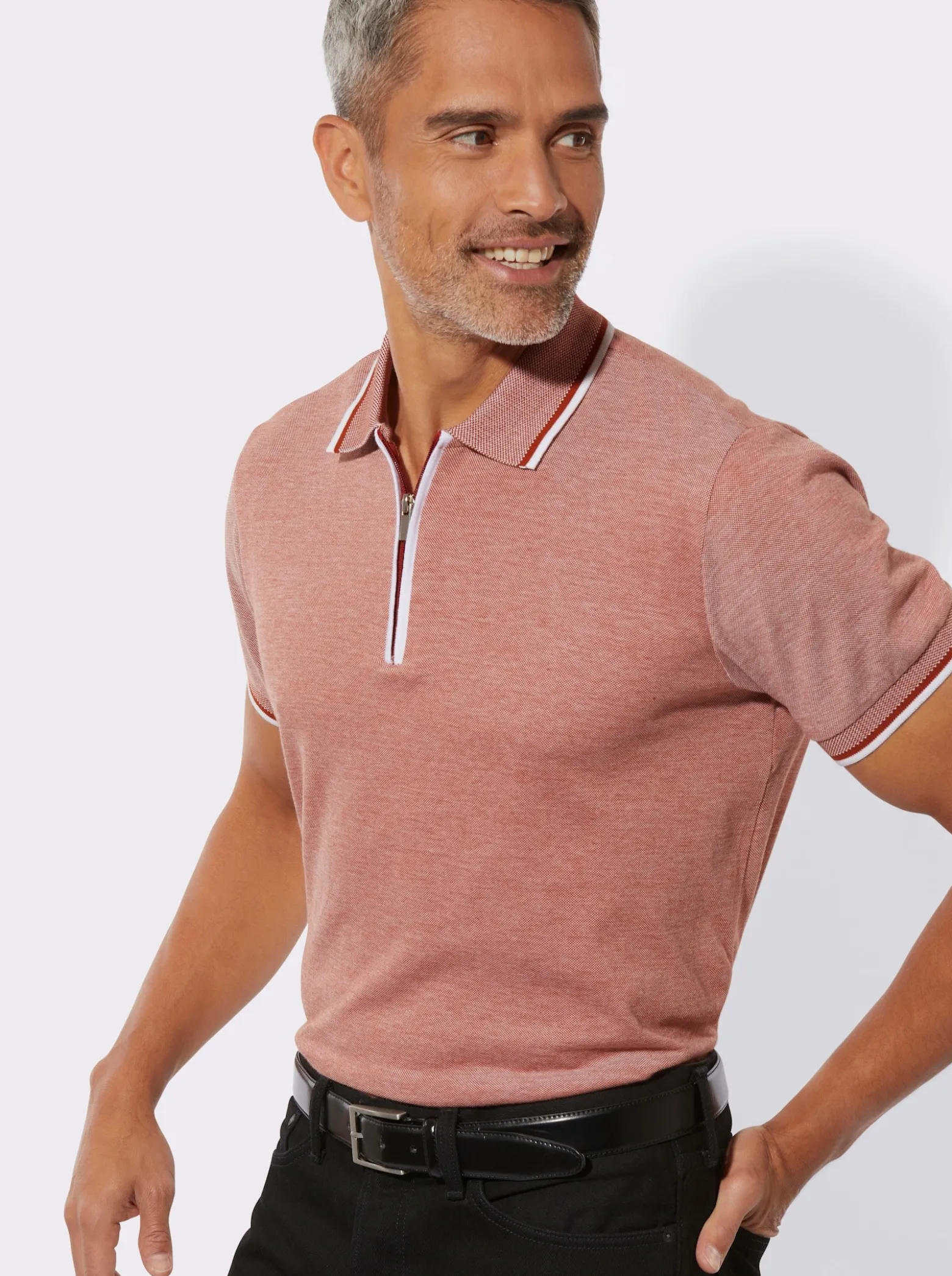 Poloshirt in Pikee-Qualität