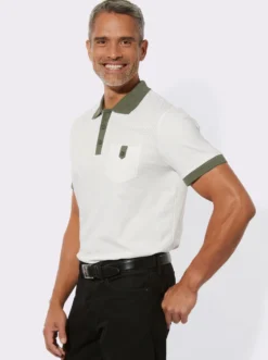Poloshirt mit Druck im Vorderteil