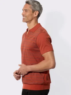 Poloshirt mit elastischem Saumabschluss