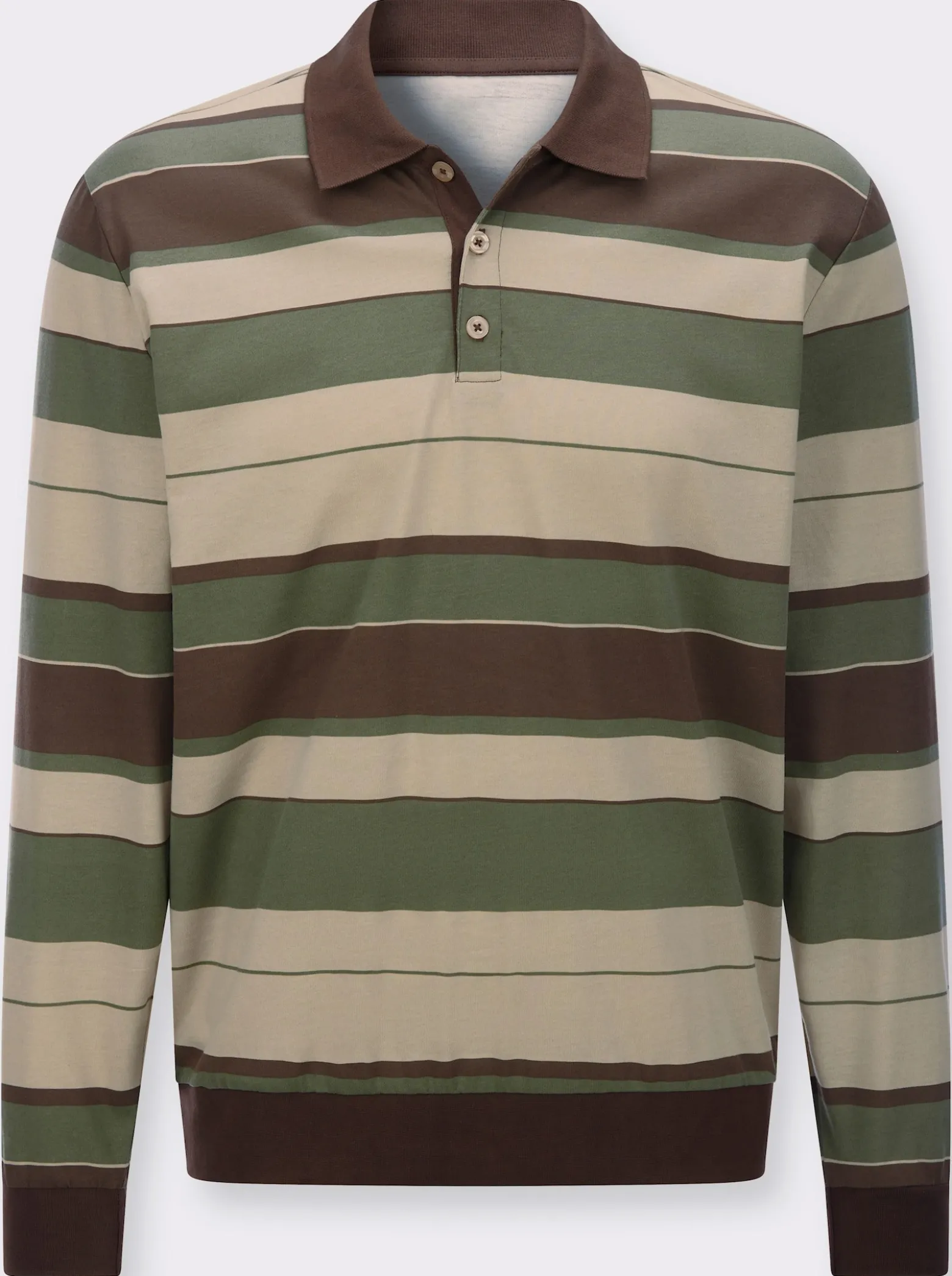 Poloshirt mit elastischen Bündchen