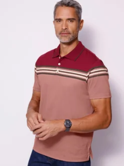 Poloshirt mit Farbkontrasten