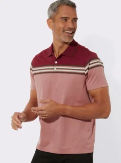 Poloshirt mit Farbkontrasten