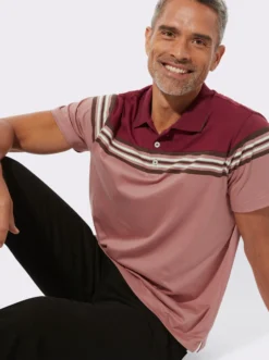 Poloshirt mit Farbkontrasten