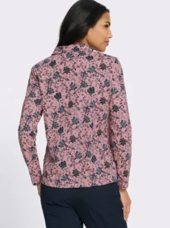 Poloshirt mit floralem Druck