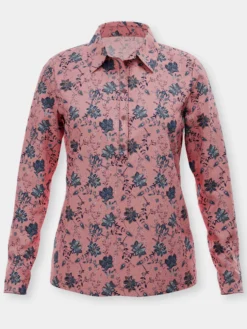 Poloshirt mit floralem Druck