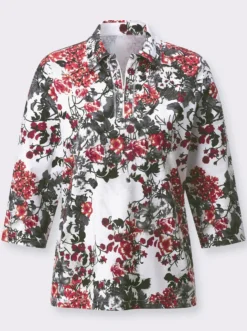 Poloshirt mit Glitzersteinchen