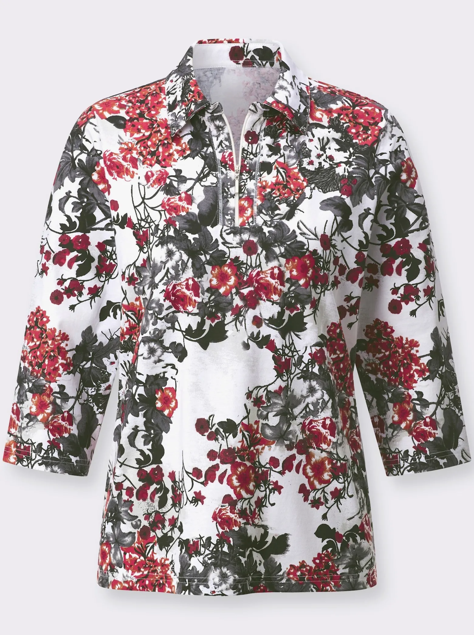 Poloshirt mit Glitzersteinchen