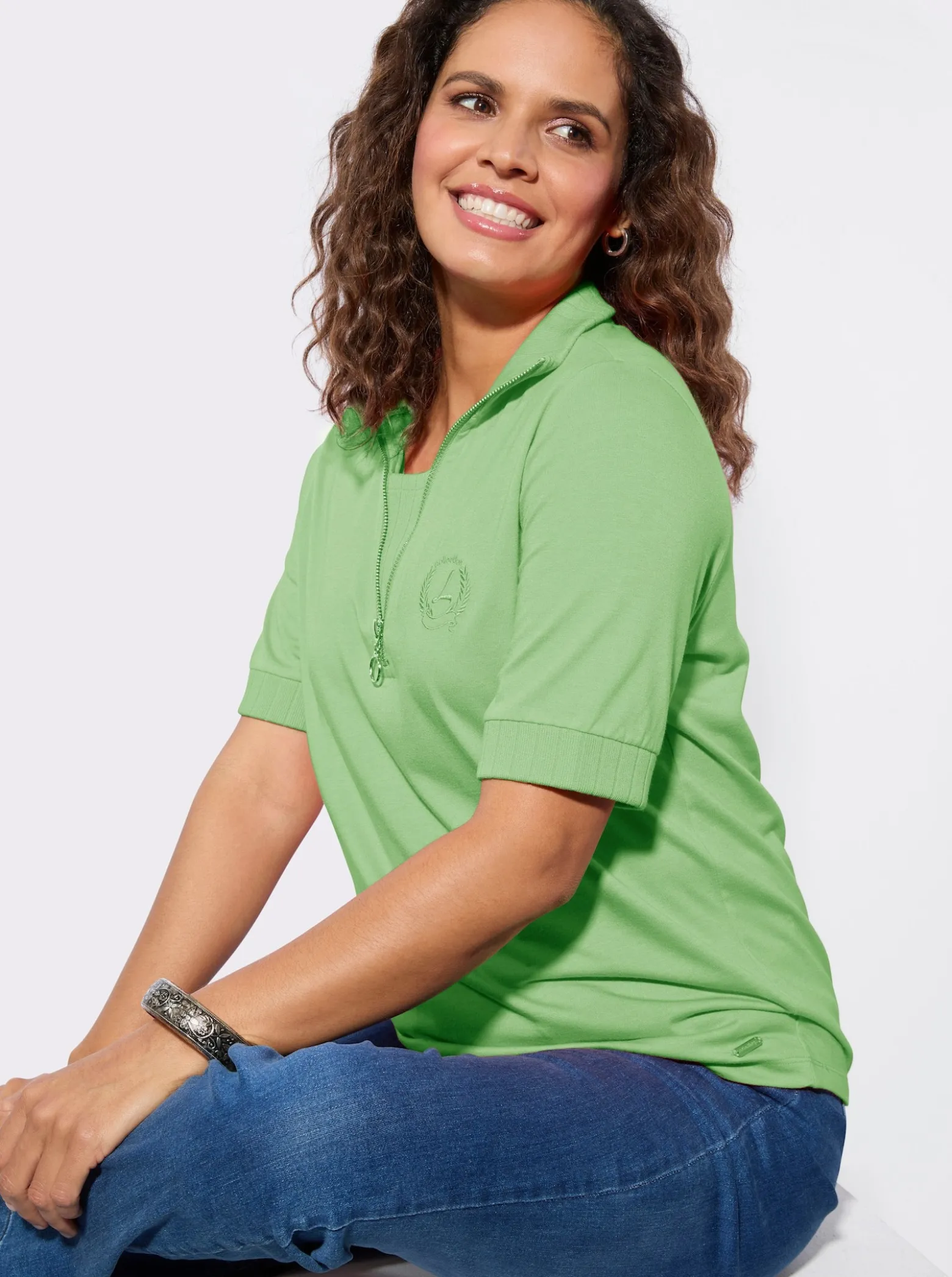 Poloshirt mit 2-in-1-Optik