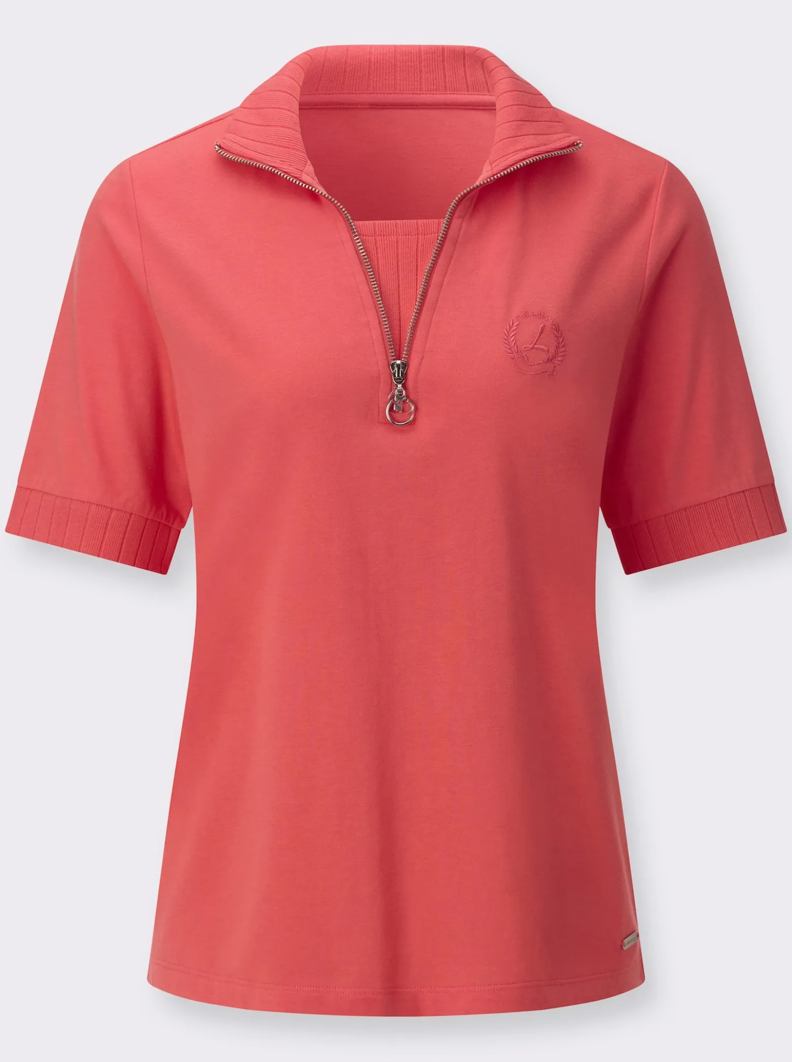 Poloshirt mit 2-in-1-Optik