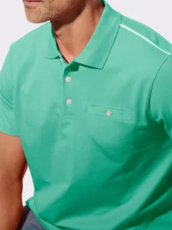Poloshirt mit Knopfleiste