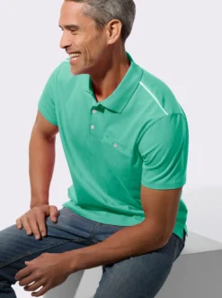 Poloshirt mit Knopfleiste