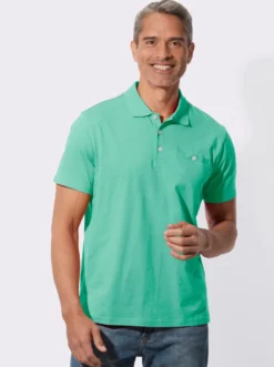 Poloshirt mit Knopfleiste