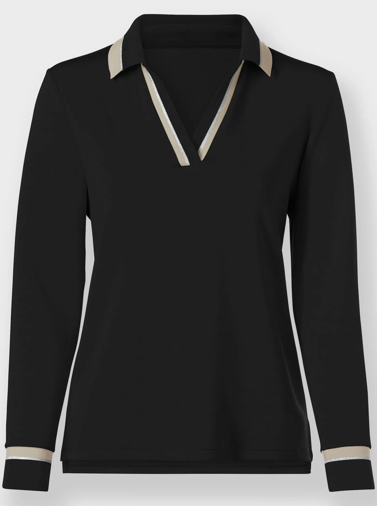 Poloshirt mit Kontrast-Akzenten