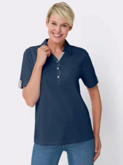 Poloshirt mit Kontrasten