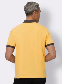 Poloshirt mit kontrastfarbenen Details