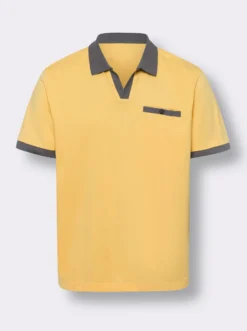 Poloshirt mit kontrastfarbenen Details