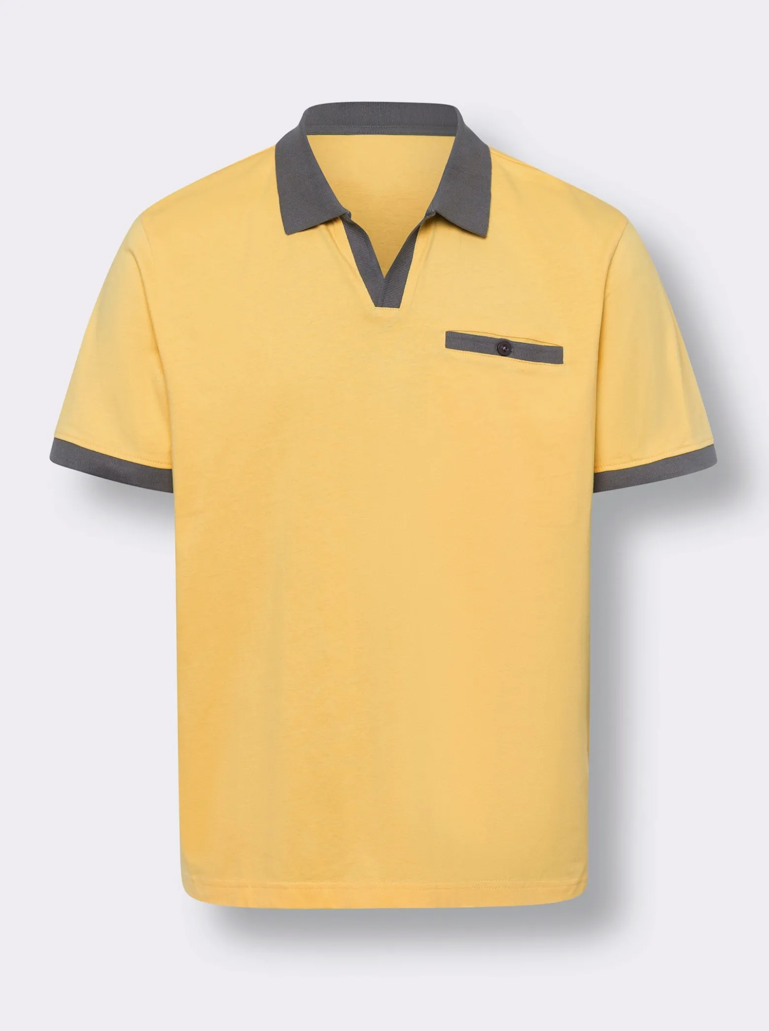 Poloshirt mit kontrastfarbenen Details