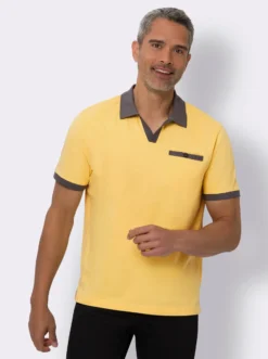 Poloshirt mit kontrastfarbenen Details