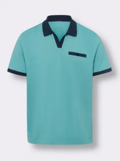 Poloshirt mit kontrastfarbenen Details