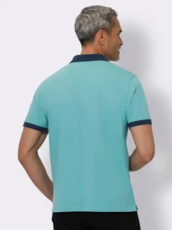 Poloshirt mit kontrastfarbenen Details