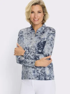 Poloshirt mit kurzem Reißverschluss