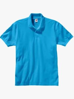 Poloshirt mit kurzer Knopfleiste