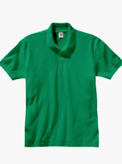 Poloshirt mit kurzer Knopfleiste