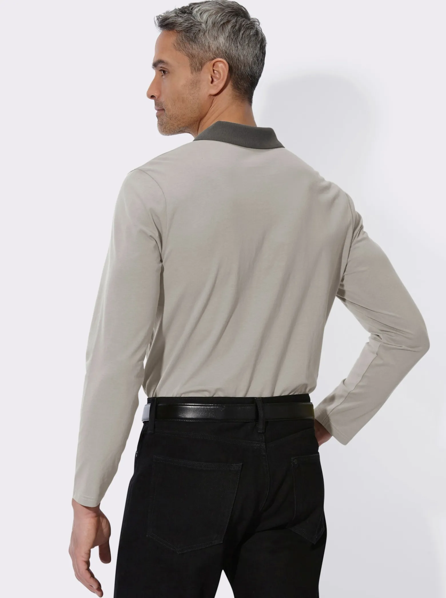 Poloshirt mit langen Ärmeln