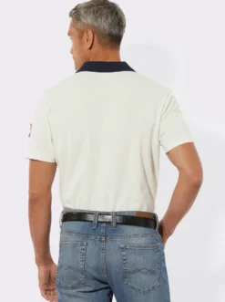 Poloshirt mit Schnürung am Ausschnitt