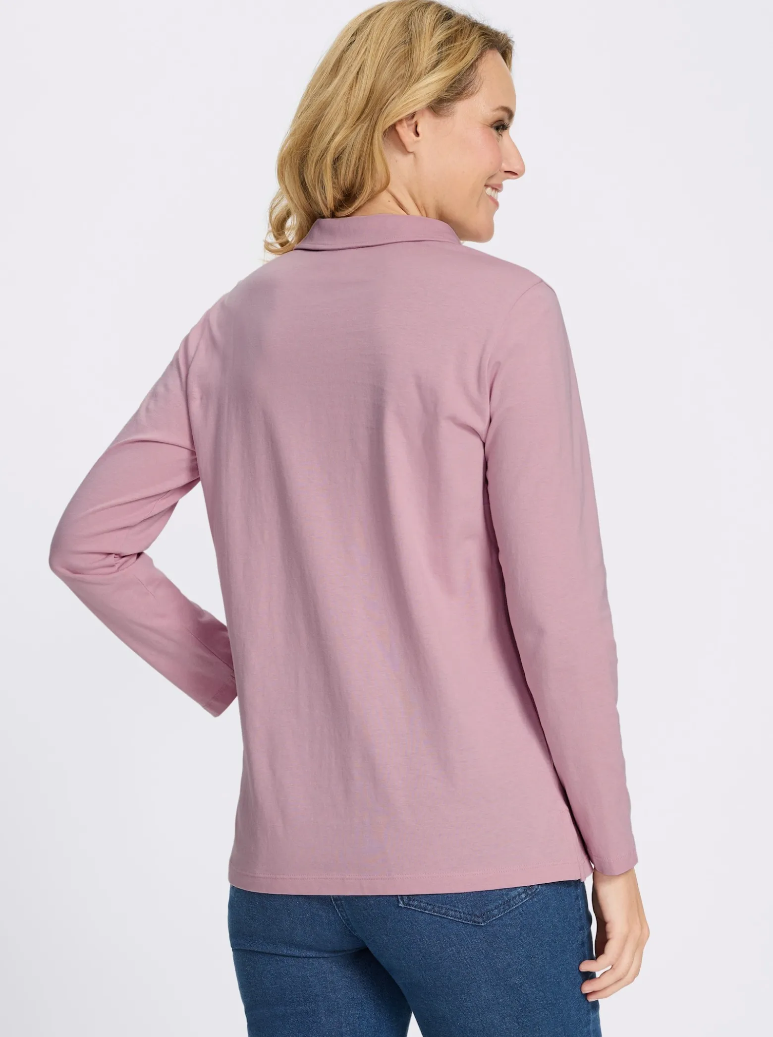 Poloshirt mit Seitenschlitzen