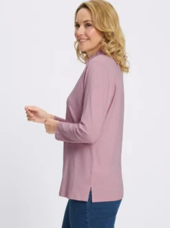 Poloshirt mit Seitenschlitzen