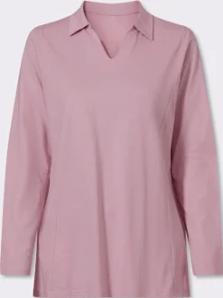Poloshirt mit Seitenschlitzen