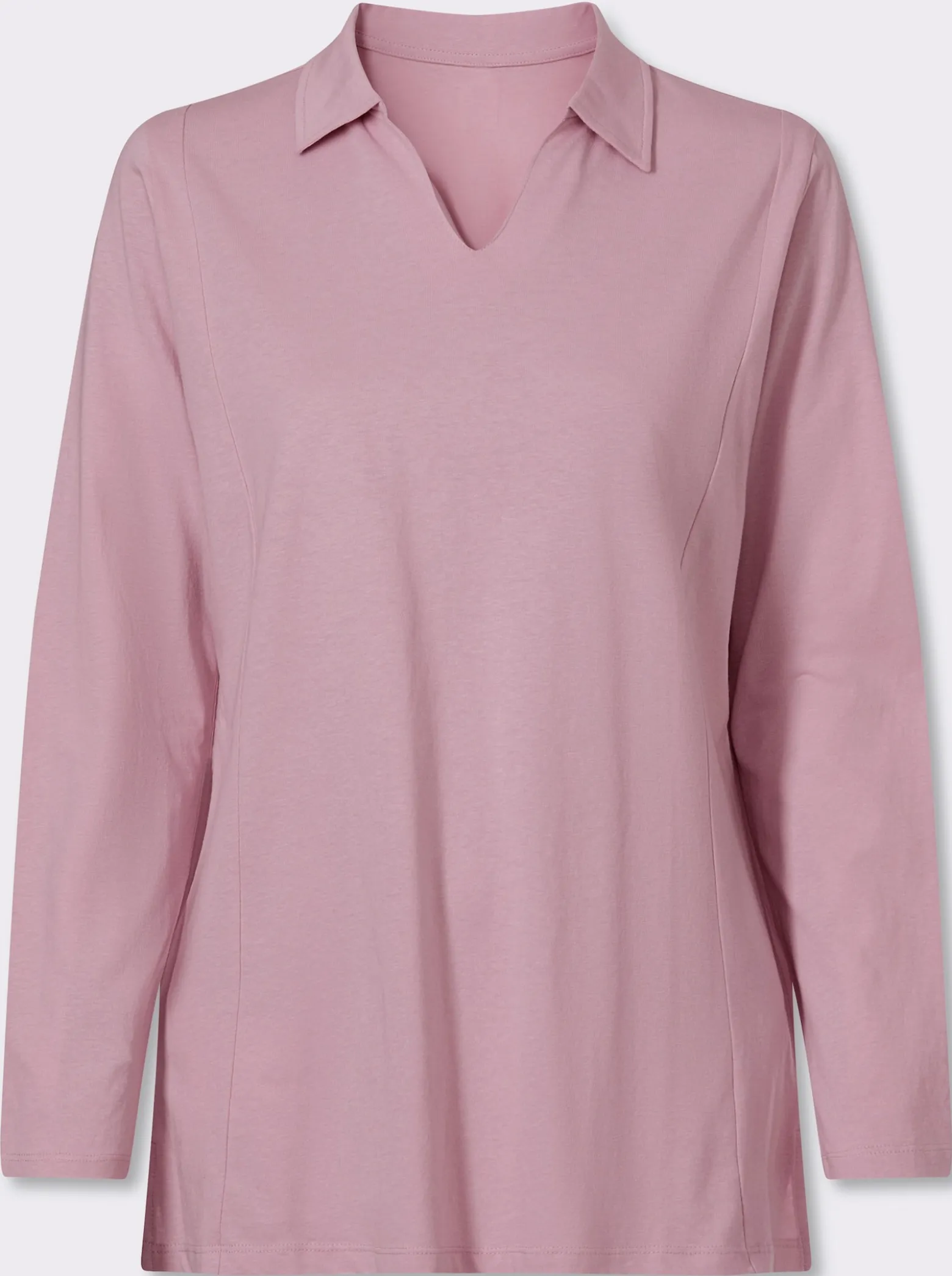 Poloshirt mit Seitenschlitzen