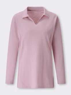 Poloshirt mit Seitenschlitzen
