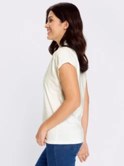 Poloshirt mit Spitzenborte