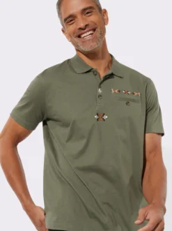 Poloshirt mit Trachtenstickerei