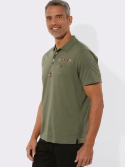 Poloshirt mit Trachtenstickerei