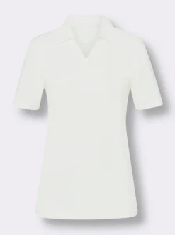 Poloshirt mit V-Ausschnitt