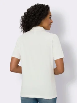 Poloshirt mit V-Ausschnitt